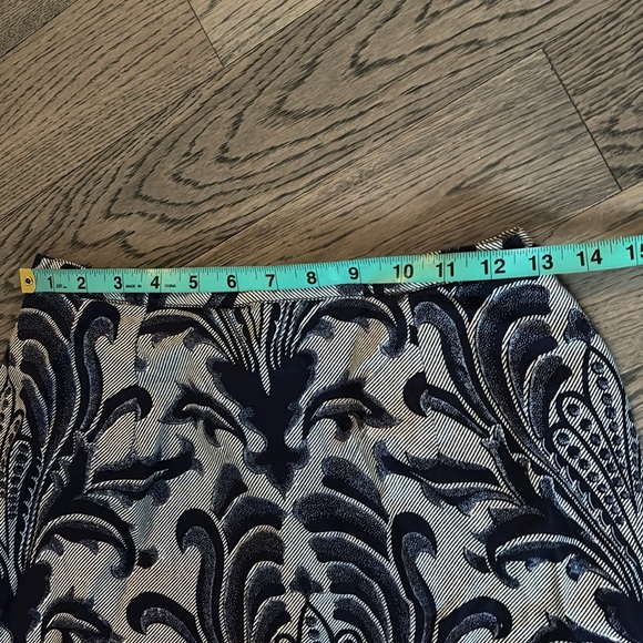 Vintage Luxury jacquard floral pattern Ankara print Fish tail maxi skirt Sz S - Picture 7 of 17